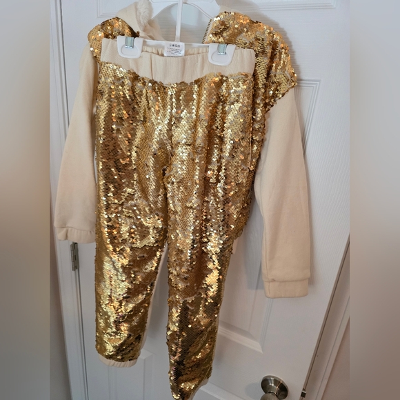 Sparkling Gold Sequin Kids Set - Picture 3 of 4